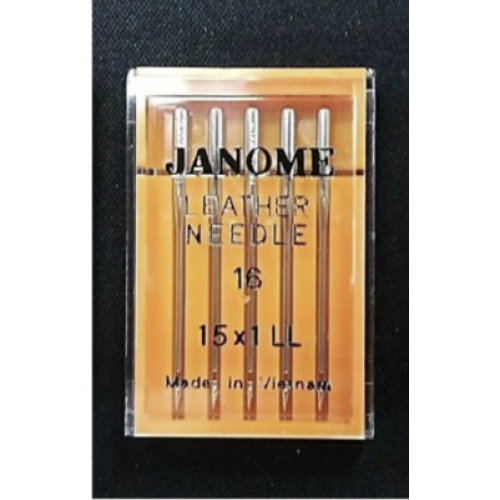 Genuine Janome Needle "Leather" Size: #16/100 5/Pack